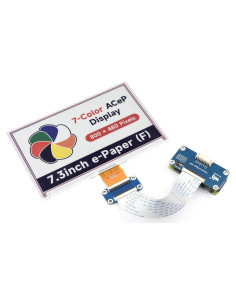 Pantalla E-Paper 7.3" UeeKKoo ACeP 7-Colores 800x480 SPI