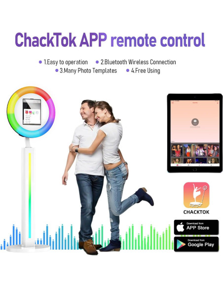 Cabina de Fotos Portátil HARZHI para iPad 10.2/10.9/12.9"