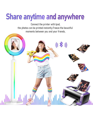 Cabina de Fotos Portátil HARZHI para iPad 10.2/10.9/12.9"