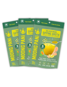 Caldo de Verdura Vegano Moong Pani 3 Paquetes 324.5g