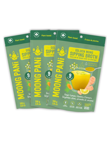 Caldo de Verdura Vegano Moong Pani 3 Paquetes 324.5g