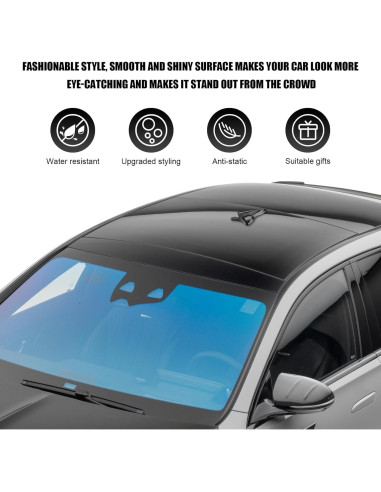 10 PCS Difusores de Aleta de Tiburón YTFRL para Auto Negro