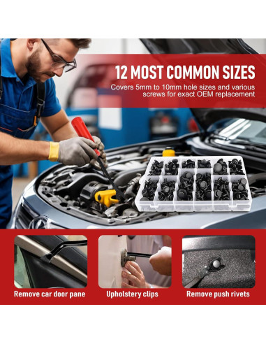 Kit de Clips de Retención para Parachoques Laite 240 Piezas