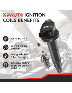 Juego de 4 Bobinas de Encendido y Bujías NPAUTO UF-333 2