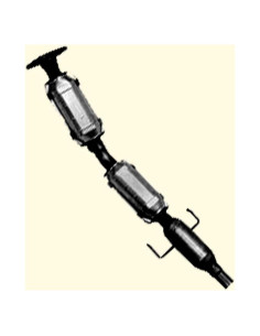 Convertidor Catalítico K&E EXHAUST para Toyota Yaris 1.5L 2006-2011