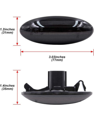 Luces de Marcador Lateral LED NSLUMO para Toyota RAV4 Corolla