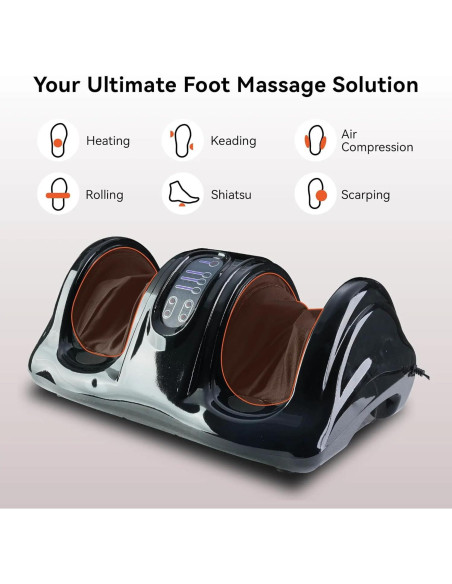 Masajeador de pies Shiatsu FLEXISPOT con calor y control remoto