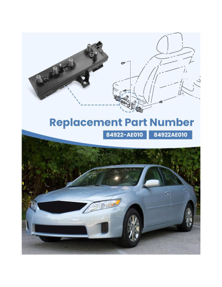 Interruptor Eléctrico Asiento Conductor Toyota 84922-AE010
