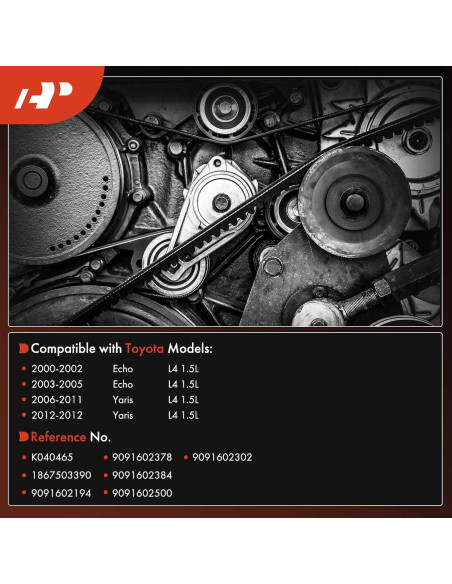 Correa de Transmisión Serpentina A-Premium para Toyota Yaris 2006-2012