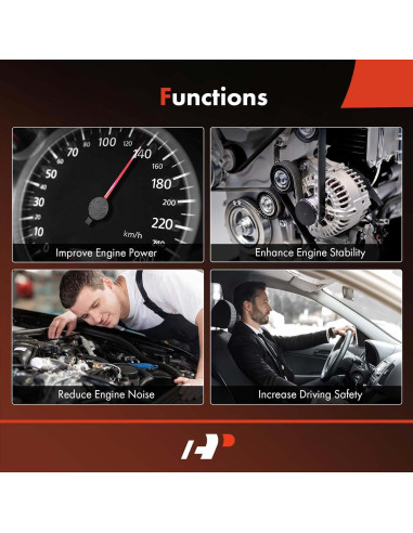 Correa de Transmisión Serpentina A-Premium para Toyota Yaris 2006-2012