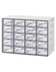 Gabinete de Almacenamiento 20 Cajones Blue Ginkgo Gris