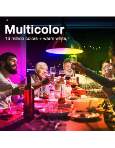 Bombillas Inteligentes DAYBETTER RGBCW Wi-Fi E26 9W 800LM Paquete de 4 2