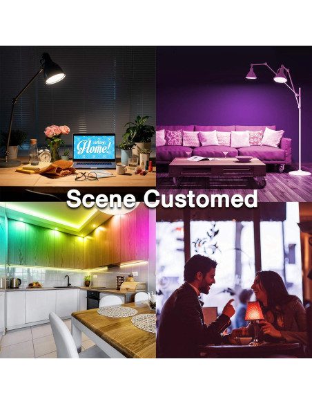 Bombillas Inteligentes DAYBETTER RGBCW Wi-Fi E26 9W 800LM Paquete de 4