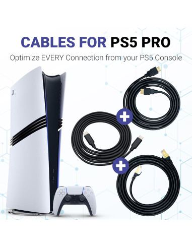 Conjunto de Cables Optimizado BrightOn para PS5 PRO - 2m