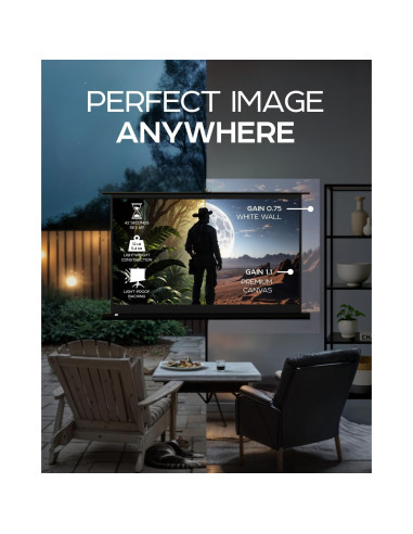 Pantalla de proyector 60" PropVue HD 16:9 con soporte trípode