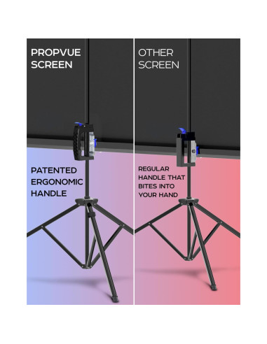 Pantalla de proyector 60" PropVue HD 16:9 con soporte trípode