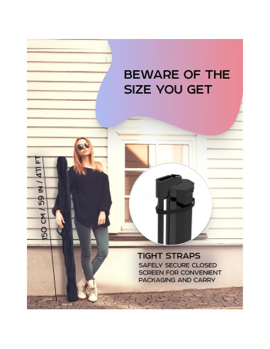 Pantalla de proyector 60" PropVue HD 16:9 con soporte trípode