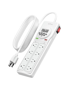 Regleta de Sobretensión BN-LINK 8 Salidas con Temporizador Digital