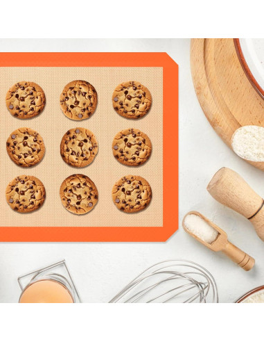 Alfombrillas de Silicona para Hornear Koolstuffs 3 Pcs Naranja