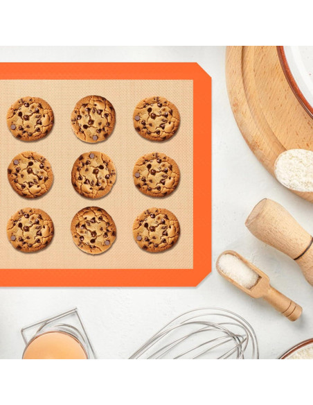 Alfombrillas de Silicona para Hornear Koolstuffs 3 Pcs Naranja