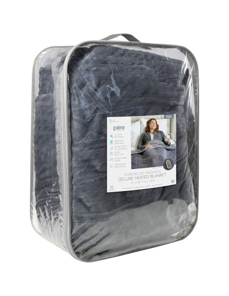 Manta Calentada Deluxe Pure Enrichment 213x183cm 10 Calores