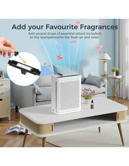 Purificador de Aire VOOPNU DH-JHD08 HEPA 199.5 m Blanco