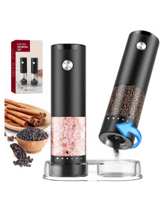 Juego de Molinillos Eléctricos de Sal y Pimienta Gofuch 100ml