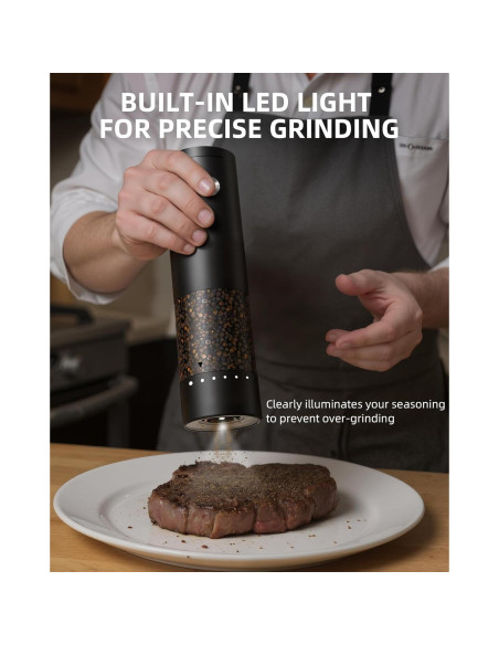 Juego de Molinillos Eléctricos de Sal y Pimienta Gofuch 100ml