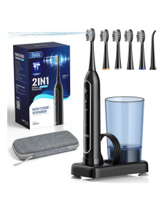 Combo Irrigador Dental y Cepillo Sónico Benhip - 3 Modos y 5 Velocidades