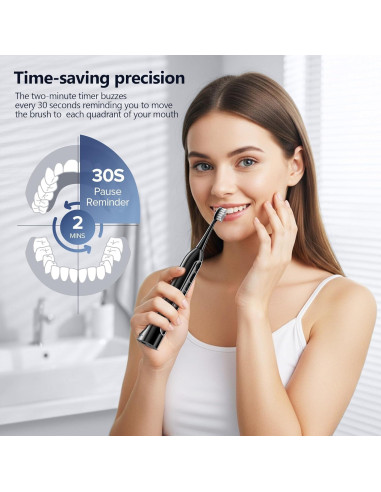 Combo Irrigador Dental y Cepillo Sónico Benhip - 3 Modos y 5 Velocidades