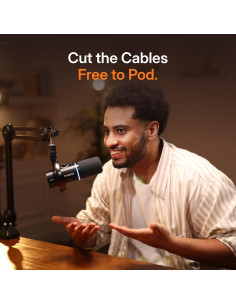 Micrófono Inalámbrico MAONO PD200W Dinámico USB/XLR con Soporte 2