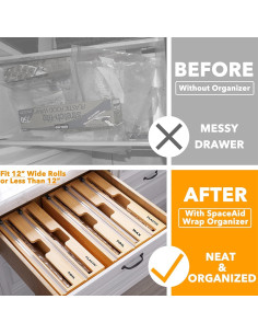 Organizador de Envolturas SpaceAid 3 en 1 con Cortador 30.48 cm 2
