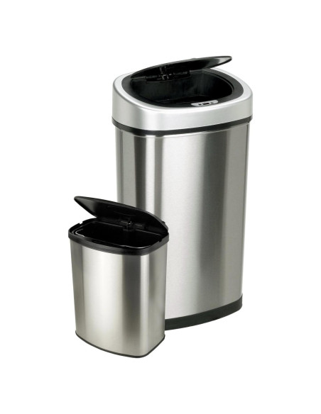 Basureros Automáticos NineStars CB-DZT-50-98-1C Acero Inoxidable 50L y 8L