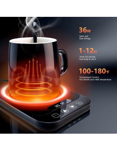 Calentador de Taza de Café Eléctrico Banbanda 36W Negro 14oz 2