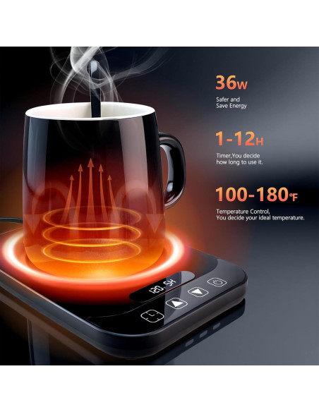 Calentador de Taza de Café Eléctrico Banbanda 36W Negro 14oz