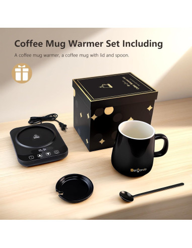 Calentador de Taza de Café Eléctrico Banbanda 36W Negro 14oz