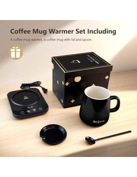 Calentador de Taza de Café Eléctrico Banbanda 36W Negro 14oz