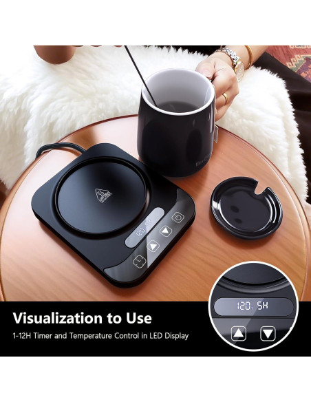Calentador de Taza de Café Eléctrico Banbanda 36W Negro 14oz