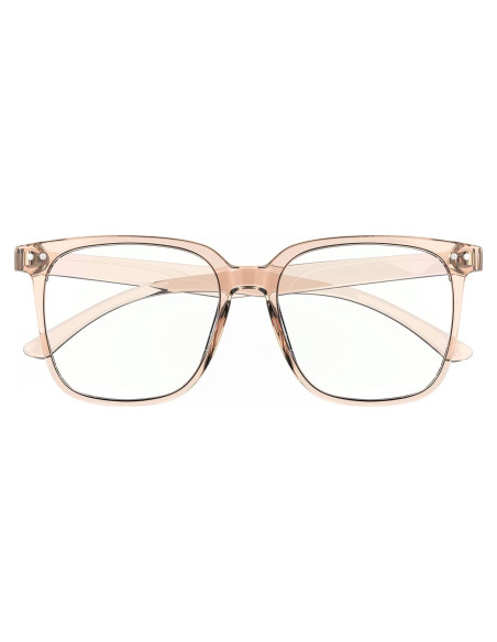 Gafas bloqueadoras de luz azul 80s grandes unisex naranja