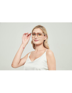 Gafas bloqueadoras de luz azul 80s grandes unisex naranja 2