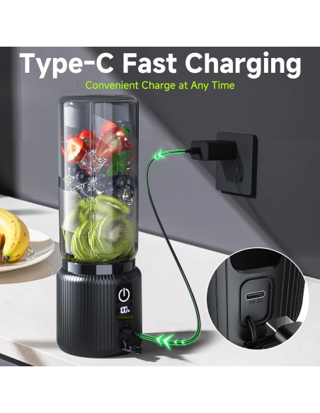 Licuadora Portátil COKUNST PSB-11 500ml con Pantalla LED