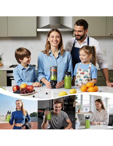 Licuadora Portátil COKUNST PSB-11 500ml con Pantalla LED