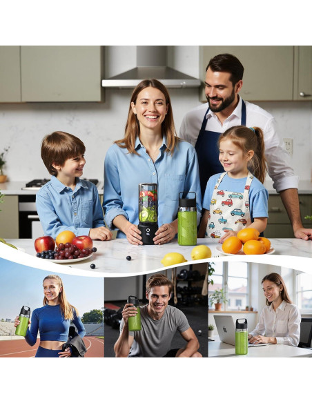 Licuadora Portátil COKUNST PSB-11 500ml con Pantalla LED