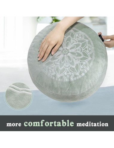 Cojín de Meditación MYDAYS OUTDOOR Redondo Gris con Espuma