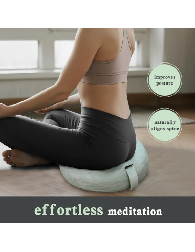 Cojín de Meditación MYDAYS OUTDOOR Redondo Gris con Espuma