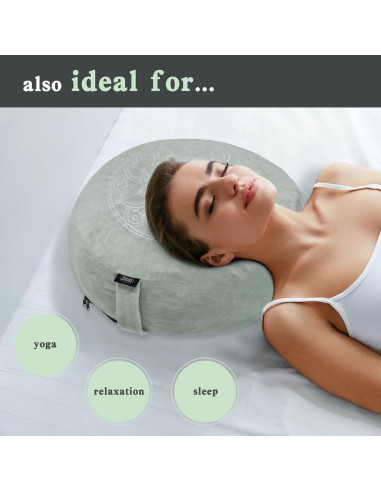 Cojín de Meditación MYDAYS OUTDOOR Redondo Gris con Espuma