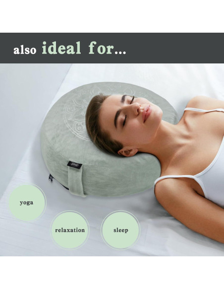 Cojín de Meditación MYDAYS OUTDOOR Redondo Gris con Espuma