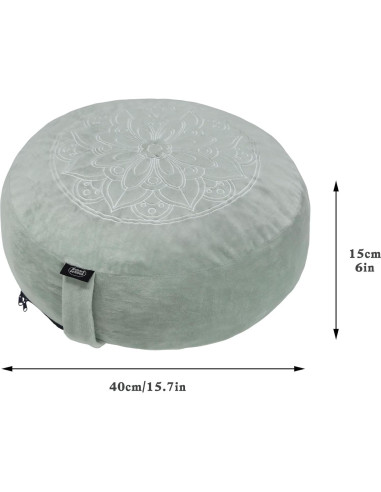 Cojín de Meditación MYDAYS OUTDOOR Redondo Gris con Espuma