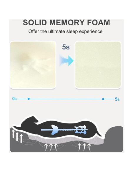 Cama Ortopédica para Perros JOYELF XL de Espuma Viscoelástica