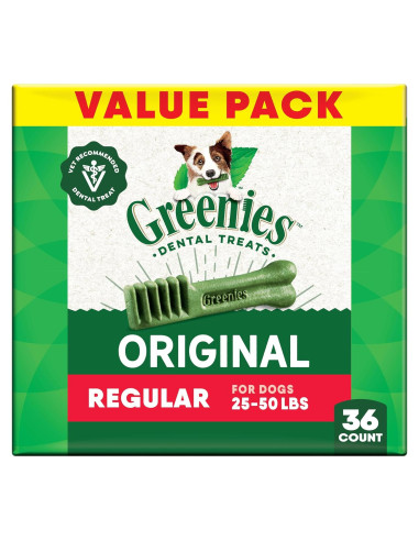 Golosinas Dentales Greenies para Perros 1,02 kg Sabor Original